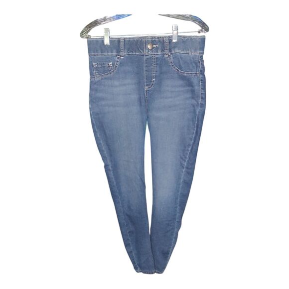 Lee Women’s Pull-On Slim Straight Mid Rise Jeans Size Small - Picture 2 of 8